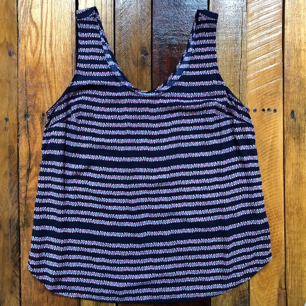 Gap Sleeveless Patterned Tank Top Sz Lg